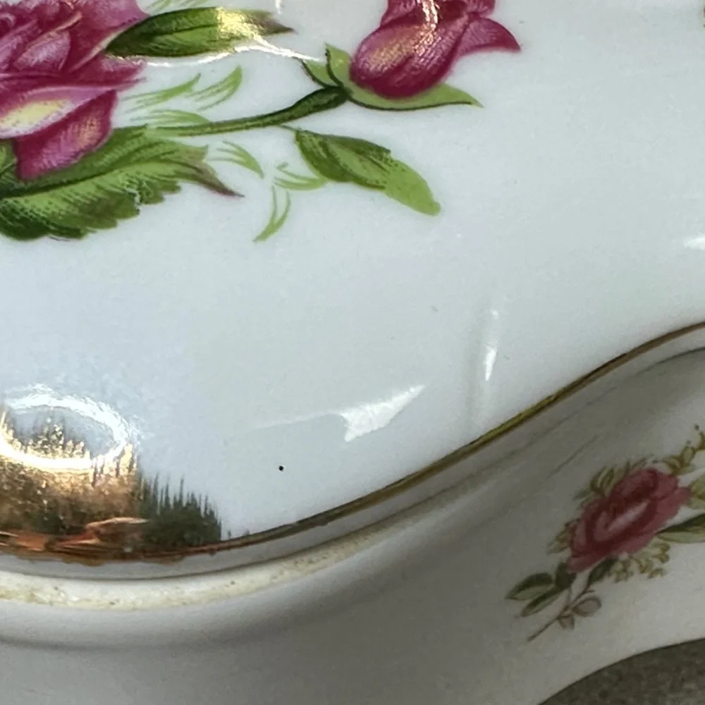 Vintage 1950’s Arbart Japan Porcelain Trinket, Jewelry box - Picture 8 of 12